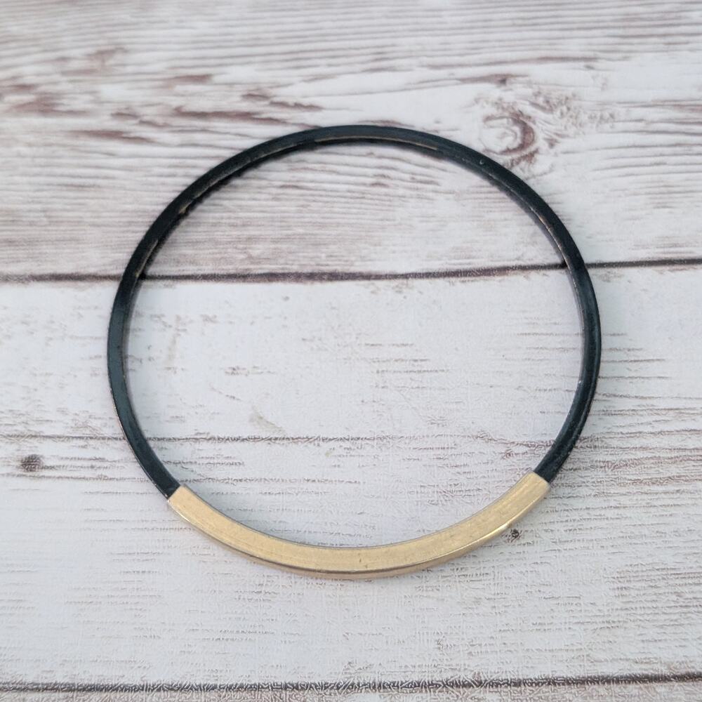 Black & Gold Tone Bracelet/Bangle - Condition Issues